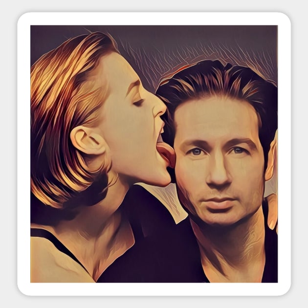 X-Files fanart Sticker by TheisDeschain